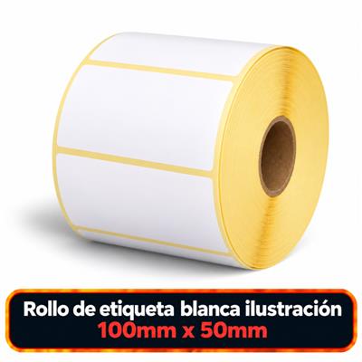 Rollo de etiqueta Ilustración 100mm x 50mm x (B40 ROLLO x 1000)